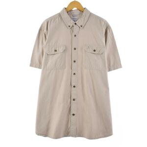 古着 カーハート Carhartt 半袖 ボタンダウン ワークシャツ メンズXXL /eaa265429 【LP2311】