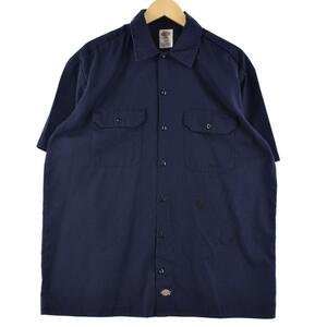 古着 ディッキーズ Dickies 半袖 ワークシャツ メンズXL /eaa264274 【LP2311】