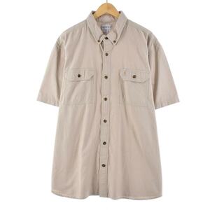 古着 カーハート Carhartt 半袖 ボタンダウン ワークシャツ メンズXXL /eaa265827 【LP2311】