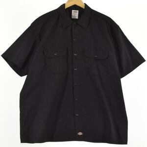 古着 ディッキーズ Dickies 半袖 ワークシャツ メンズXXL /eaa244954 【LP2311】