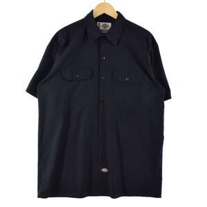 古着 ディッキーズ Dickies 半袖 ワークシャツ メンズXL /eaa264276 【LP2311】