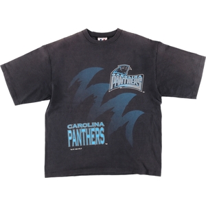 古着 90年代 LOGOATHLETIC NFL CAROLINA PANTHERS カロライナパンサーズ スポーツTシャツ USA製 メンズXL ヴィンテージ /eaa443056