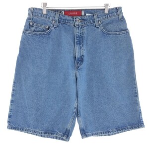 古着 90年代 リーバイス Levi's SILVER TAB シルバータブ LOOSE ルーズ デニムショーツ ハーフパンツ メンズw34 ヴィンテージ /eaa382316