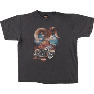 古着 90年代 ハーレーダビッドソン Harley-Davidson モーターサイクル バイクTシャツ USA製 メンズL ヴィンテージ /eaa443058