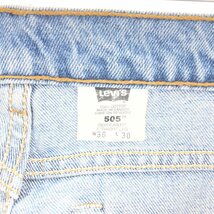 古着 ~00年代 リーバイス Levi's 505 REGULAR FIT STRAIGHT LEG テーパードデニムパンツ カナダ製 メンズw35 /eaa391814_画像3