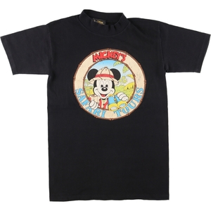 古着 80~90年代 DISNEY FASHIONS MICKEY MOUSE ミッキーマウス キャラクタープリントTシャツ メンズS ヴィンテージ /eaa432385