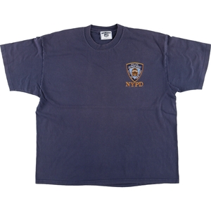 古着 90年代 リー Lee NYPD ニューヨーク市警 プリントTシャツ USA製 メンズXL ヴィンテージ /eaa442960