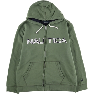 古着 ノーティカ NAUTICA スウェットフルジップパーカー メンズXL /eaa411341