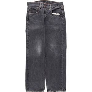 古着 リーバイス Levi's 501 ブラックデニム ストレートデニムパンツ メンズw32 /eaa446015