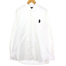 古着 ラルフローレン Ralph Lauren RALPH LAUREN CLASSIC FIT ポロベア 長袖 ボタンダウンシャツ メンズXL /eaa447947_画像1