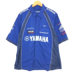 古着 JH.Design YAMAHA ヤマハ 半袖 レーシングシャツ メンズL /eaa443090