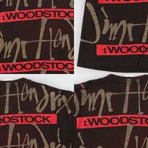 古着 90年代 ヘインズ JIMI HENDRIX ジミヘンドリックス アルバム WOODSTOCK 両面プリント バンドTシャツ バンT USA製 メンズXL /eva001320_画像9