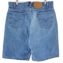 古着 90年代 リーバイス Levi's 550 RELAXED FIT オレンジタブ デニムショーツ ハーフパンツ メンズw34 ヴィンテージ /eaa382483_画像2