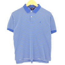 古着 ラルフローレン Ralph Lauren POLO SPORT ポロスポーツ 半袖 ボーダー ポロシャツ メンズL /eaa447750_画像1