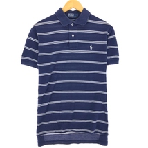 古着 ラルフローレン Ralph Lauren POLO by Ralph Lauren 半袖 ボーダー ポロシャツ メンズM /eaa447774_画像1