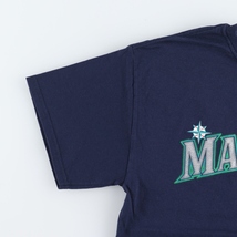 古着 MAJESTIC MLB SEATTLE MARINERS シアトルマリナーズ スポーツプリントTシャツ メンズM /eaa447865_画像4