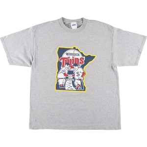 古着 CSA MLB MINNESOTA TWINS ミネソタツインズ スポーツプリントTシャツ メンズXL /eaa447864