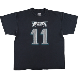 古着 TEAM APPAREL NFL PHILADELPHIA EAGLES フィラデルフィアイーグルス スポーツプリントTシャツ メンズXL /eaa447866