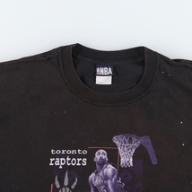 古着 NBA NBA TORONTO RAPTORS VINCE CARTERトロントラプターズ ヴィンスカーター スポーツプリントTシャツ USA製 メンズXL /eaa447862_画像5