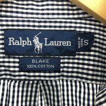 古着 ラルフローレン Ralph Lauren BLAKE ギンガムチェック 半袖 ボタンダウン チェックシャツ メンズS /eaa448818_画像3