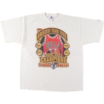 古着 90年代 STARTER NBA CHICAGOBULLS シカゴブルズ 1996 NBA CHAMPIONS スポーツTシャツ USA製 メンズXL ヴィンテージ /eaa447824_画像1