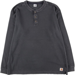 古着 カーハート Carhartt ヘンリーネック サーマルロングTシャツ メンズXL /eaa440836