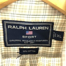 古着 ラルフローレン Ralph Lauren SPORT スポーツ 半袖 ボタンダウン チェックシャツ メンズXL /eaa448645_画像3