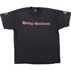 古着 00年代 ハーレーダビッドソン Harley-Davidson モーターサイクル バイクTシャツ USA製 メンズXL /eaa448908