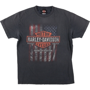 古着 ハーレーダビッドソン Harley-Davidson モーターサイクル バイクTシャツ USA製 メンズL /eaa448399