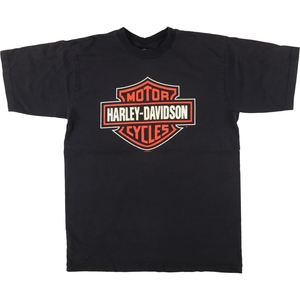 古着 00年代 ハーレーダビッドソン Harley-Davidson モーターサイクル バイクTシャツ USA製 メンズL /eaa448396