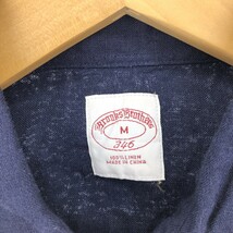 古着 ブルックスブラザーズ Brooks Brothers 346 半袖 リネンシャツ メンズM /eaa442091_画像3