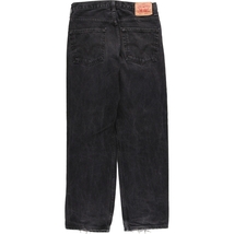 古着 リーバイス Levi's 550 RELAXED FIT ブラックデニム テーパードデニムパンツ メンズw32 /eaa444946_画像2