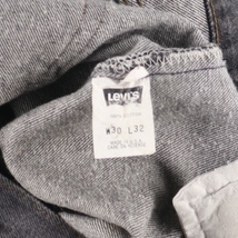 古着 90年代 リーバイス Levi's 501 先染め ブラックデニム ストレートデニムパンツ USA製 メンズw30 ヴィンテージ /eaa445705_画像4