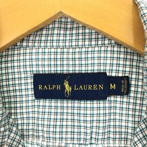 古着 ラルフローレン Ralph Lauren 長袖 ボタンダウンチェックシャツ メンズM /eaa448860_画像3