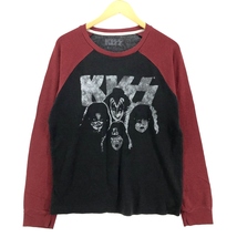 古着 KISS キッス ラグラン ロンT バンドTシャツ バンT メンズM /eaa410254_画像1