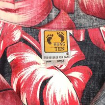 古着 70年代~ HANG TENG ボタニカル柄 オープンカラー ハワイアンアロハシャツ USA製 メンズXL ヴィンテージ /eaa448213_画像3