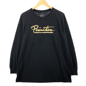 古着 00年代 PRIMITIVE NARUTO ナルト疾風伝 はたけカカシ キャラクタープリントロングTシャツ ロンT メンズL /eaa399840