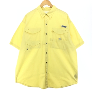 古着 コロンビア Columbia PFG ボタンダウン 半袖 フィッシングシャツ メンズXL /eaa448834