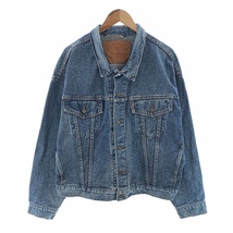 古着 90年代 リーバイス Levi's 70598-4891 特大パッチ デニムジャケット Gジャン USA製 メンズXL ヴィンテージ /eaa400520_画像1