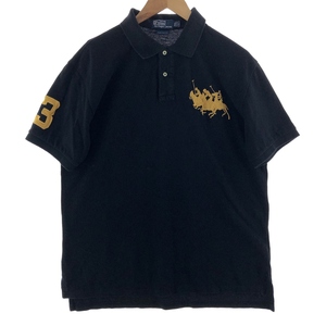 古着 ラルフローレン Ralph Lauren POLO by Ralph Lauren トリプルポニー 半袖 ポロシャツ メンズXXL /eaa381446