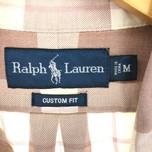 古着 ラルフローレン Ralph Lauren CUSTOM FIT 長袖 ボタンダウンチェックシャツ メンズM /eaa447451_画像3