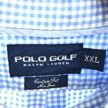 古着 ラルフローレン Ralph Lauren POLO GOLF ポロゴルフ ギンガムチェック 長袖 ボタンダウンチェックシャツ メンズXXL /eaa448239_画像3