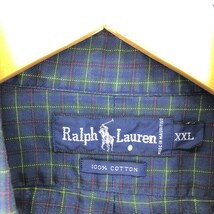 古着 ラルフローレン Ralph Lauren 長袖 ボタンダウンチェックシャツ メンズXXL /eaa448244_画像3