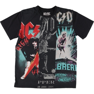 古着 AC/DC エーシーディーシー 大判プリント バンドTシャツ バンT メンズM /eaa448105