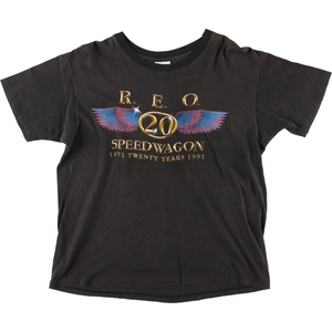 古着 90年代 REO SPEEDWAGON REOスピードワゴン 1971 TWENTY YEARS バンドTシャツ バンT USA製 メンズXL ヴィンテージ /evb005703