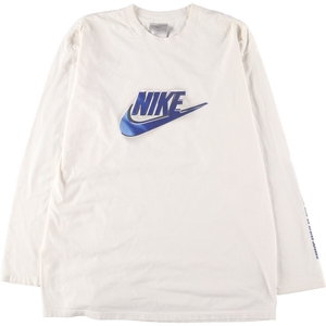 古着 ナイキ NIKE ロングTシャツ ロンT USA製 メンズL /eaa410572