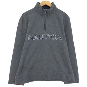 古着 ノーティカ NAUTICA ハーフジップスウェットシャツ トレーナー メンズL /eaa410481