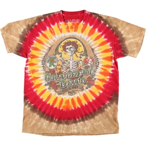 古着 リキッドブルー LIQUID BLUE GRATEFUL DEAD グレイトフルデッド タイダイ柄 バンドTシャツ バンT メンズL /eaa450667