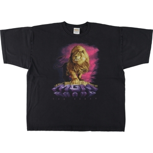 古着 MGM GRAND ライオン柄 アドバタイジングTシャツ メンズXXL /eaa450633