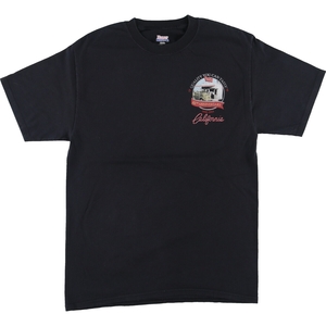 古着 ヘインズ Hanes BEEFY-T IN-N-OUT BURGER バックプリント アドバタイジングTシャツ メンズM /eaa450686